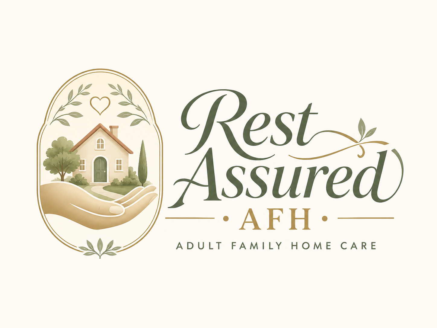 Rest Assured AFH logo concept